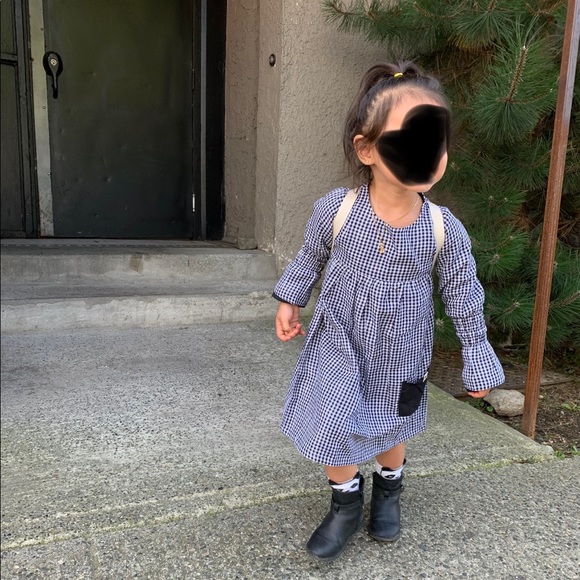 Reversible Organic Toddler Turtledove London Dress 3 - Picture 4 of 9